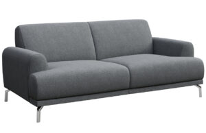 Světle &scaron;ed&aacute; dvoum&iacute;stn&aacute; l&aacute;tkov&aacute; pohovka MESONICA Puzo 170 cm