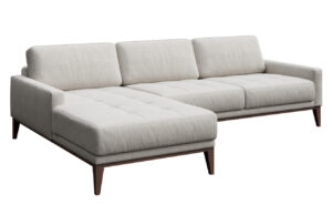 Světle &scaron;ed&aacute; l&aacute;tkov&aacute; rohov&aacute; pohovka MESONICA Musso Tufted
