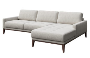 Světle &scaron;ed&aacute; l&aacute;tkov&aacute; rohov&aacute; pohovka MESONICA Musso Tufted