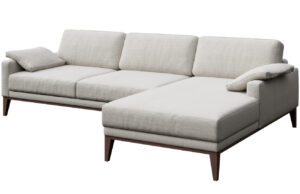 Světle &scaron;ed&aacute; l&aacute;tkov&aacute; rohov&aacute; pohovka MESONICA Musso