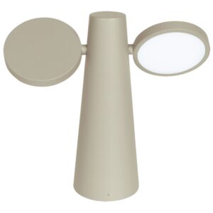 Světle &scaron;ed&aacute; nab&iacute;jec&iacute; stoln&iacute; LED lampa Fermob Oto 27 cm