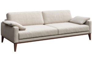 Světle &scaron;ed&aacute; tř&iacute;m&iacute;stn&aacute; l&aacute;tkov&aacute; pohovka MESONICA Musso 211 cm