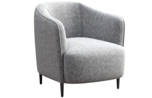 Světle &scaron;ed&eacute; čalouněn&eacute; křeslo Ghado Galbe