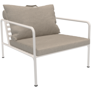 Světle &scaron;ed&eacute; čalouněn&eacute; zahradn&iacute; křeslo HOUE Avon