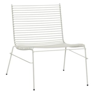 Světle &scaron;ed&eacute; kovov&eacute; zahradn&iacute; křeslo H&uuml;bsch String