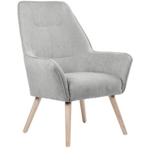 Světle &scaron;ed&eacute; l&aacute;tkov&eacute; křeslo Somcasa Bruges