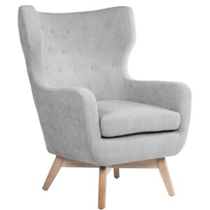 Světle &scaron;ed&eacute; l&aacute;tkov&eacute; křeslo Somcasa Lisboa