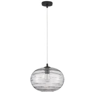 Světle &scaron;ed&eacute; skleněn&eacute; z&aacute;věsn&eacute; světlo Nova Luce Evleen 30 cm