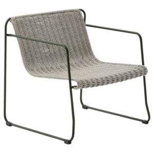 Světle &scaron;ed&eacute; zahradn&iacute; křeslo Kave Home Maurina