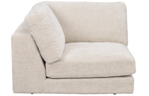 Světle &scaron;ed&yacute; čalouněn&yacute; rohov&yacute; modul ROWICO DUNCAN 103 x 103 cm