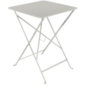 Světle &scaron;ed&yacute; kovov&yacute; skl&aacute;dac&iacute; stůl Fermob Bistro 57 x 57 cm