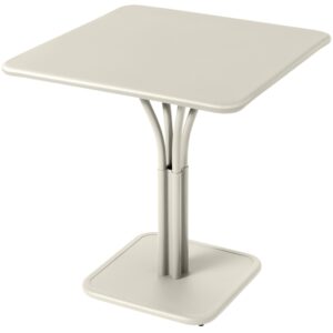 Světle &scaron;ed&yacute; kovov&yacute; stůl Fermob Luxembourg Pedestal 71 x 71 cm