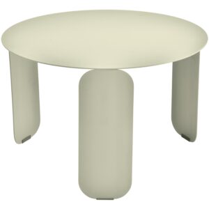 Světle &scaron;ed&yacute; kovov&yacute; zahradn&iacute; konferenčn&iacute; stolek Fermob Bebop 60 cm