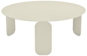 Světle &scaron;ed&yacute; kovov&yacute; zahradn&iacute; konferenčn&iacute; stolek Fermob Bebop 80 cm