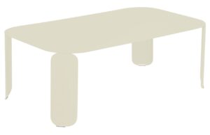 Světle &scaron;ed&yacute; kovov&yacute; zahradn&iacute; konferenčn&iacute; stolek Fermob Bebop II. 120 x 70 cm