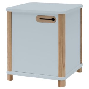 Světle &scaron;ed&yacute; lakovan&yacute; nočn&iacute; stolek RAGABA ASHME 42 x 42 cm