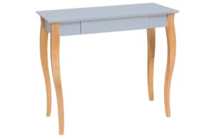Světle &scaron;ed&yacute; lakovan&yacute; pracovn&iacute; stůl RAGABA LILLO 85 x 40 cm