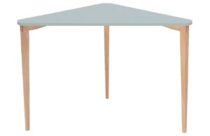 Světle &scaron;ed&yacute; lakovan&yacute; rohov&yacute; pracovn&iacute; stůl RAGABA NAJA 114 x 61 cm