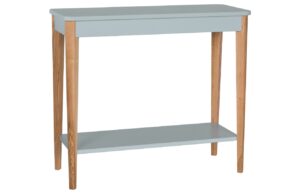 Světle &scaron;ed&yacute; lakovan&yacute; toaletn&iacute; stolek RAGABA ASHME 85 x 35 cm