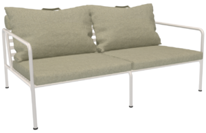 Světle zelen&aacute; čalouněn&aacute; zahradn&iacute; dvoum&iacute;stn&aacute; pohovka HOUE Avon 159 cm