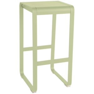Světle zelen&aacute; hlin&iacute;kov&aacute; zahradn&iacute; barov&aacute; židle Fermob Bellevie 75 cm