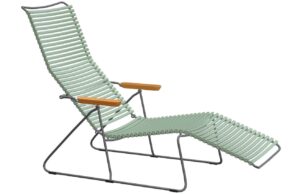 Světle zelen&eacute; plastov&eacute; zahradn&iacute; leh&aacute;tko HOUE Click II.