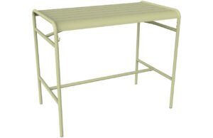 Světle zelen&yacute; kovov&yacute; barov&yacute; stůl Fermob Luxembourg 126 x 73 cm