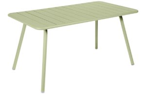 Světle zelen&yacute; kovov&yacute; stůl Fermob Luxembourg 143 x 80 cm