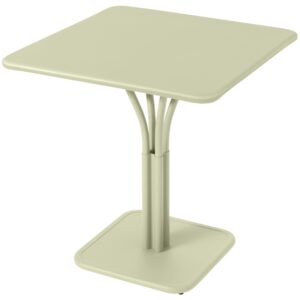 Světle zelen&yacute; kovov&yacute; stůl Fermob Luxembourg Pedestal 71 x 71 cm