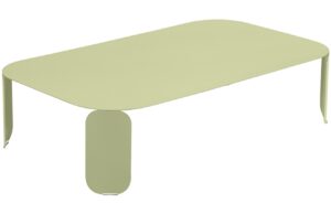 Světle zelen&yacute; kovov&yacute; zahradn&iacute; konferenčn&iacute; stolek Fermob Bebop I. 120 x 70 cm