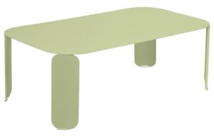 Světle zelen&yacute; kovov&yacute; zahradn&iacute; konferenčn&iacute; stolek Fermob Bebop II. 120 x 70 cm