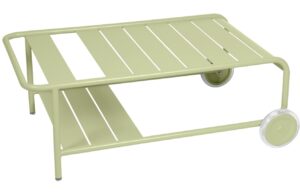 Světle zelen&yacute; kovov&yacute; zahradn&iacute; konferenčn&iacute; stolek Fermob Luxembourg 105 x 72 cm