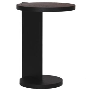 Take Me Home Čern&yacute; dubov&yacute; odkl&aacute;dac&iacute; stolek Holger 40 cm