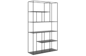 Take Me Home Čern&yacute; kovov&yacute; reg&aacute;l A-symetric 200 x 120 cm