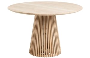Teakov&yacute; kulat&yacute; j&iacute;deln&iacute; stůl Kave Home Jeanette 120 cm
