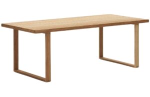 Teakov&yacute; zahradn&iacute; j&iacute;deln&iacute; stůl Kave Home Canadell 220 x 100 cm