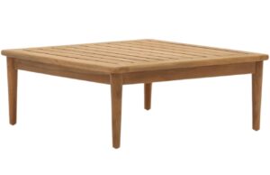 Teakov&yacute; zahradn&iacute; konferenčn&iacute; stolek Kave Home Portitxol 80 x 80 cm