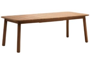 Teakov&yacute; zahradn&iacute; rozkl&aacute;dac&iacute; stůl Kave Home Turqueta 220 / 294 x 100 cm