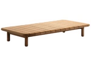 Teakov&yacute; zahradn&iacute; stolek Kave Home Turqueta 140 x 70 cm