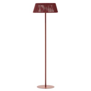Terakotově červen&aacute; zahradn&iacute; sol&aacute;rn&iacute; LED lampa Kave Home Aldet 160 cm