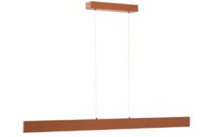 Terakotově červen&eacute; z&aacute;věsn&eacute; LED světlo Kave Home Boadella 101 cm