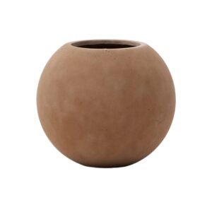 Terakotov&yacute; květin&aacute;č Kave Home Solna &Oslash; 51 cm