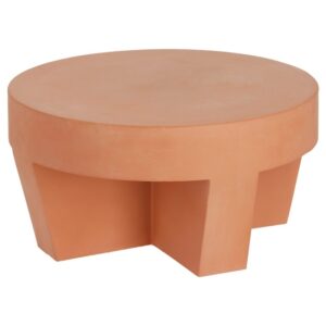 Terakotov&yacute; zahradn&iacute; konferenčn&iacute; stolek Kave Home Vilena 60 cm