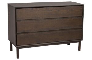 Tmav&aacute; dubov&aacute; komoda ROWICO MACKAY 110 x 45 cm