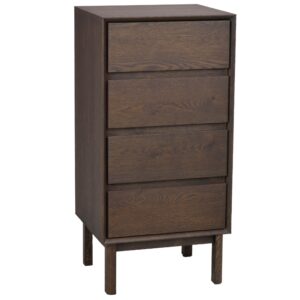 Tmav&aacute; dubov&aacute; komoda ROWICO MACKAY 45 x 38 cm