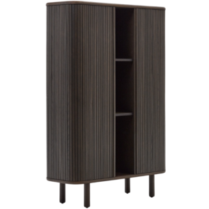 Tmavě hněd&aacute; dřevěn&aacute; skř&iacute;ň Kave Home Mailen 160 x 110 cm