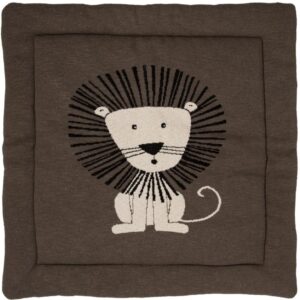 Tmavě hněd&aacute; hrac&iacute; deka Quax Lion 100 x 100 cm