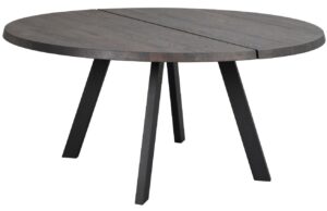 Tmavě hněd&yacute; jasanov&yacute; j&iacute;deln&iacute; stůl ROWICO FRED 160 cm