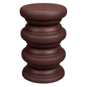 Tmavě hněd&yacute; kovov&yacute; odkl&aacute;dac&iacute; stolek DUTCHBONE ARTEMIS 28 cm