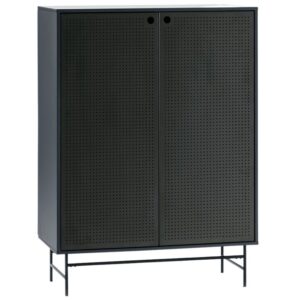 Tmavě modr&aacute; lakovan&aacute; komoda Teulat Punto 93 x 45 cm